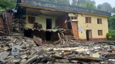Photo of उत्तराखंड :   बागेश्वर में बादल फटा…मची तबाही, मकान क्षतिग्रस्त दो महिलाओं की मौत